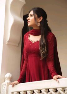 Heavy Flared Anarkali Maxi Dress