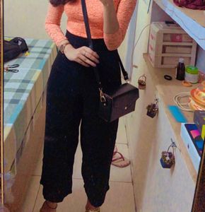 Korean High Waisted Wide Pants