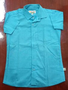 7 Y BOYS Traditional Blue Cotton Shirt