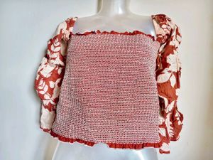 🎄Buy 1, Get 1 Free🎁Floral Print Smocked Top