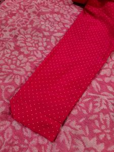 Cherry Pink Colour Shirt White Polka Dotted