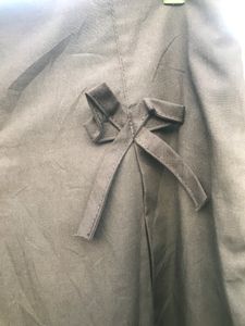 Coquette Vintage Bow Black Long Skirt