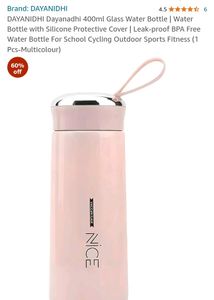 Glass Bottle With Silicone Cover 400ml