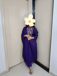 Embroidered Kurta with Pant &amp; Dupatta