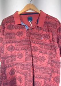 Louis Philippe brown Cotton T-Shirt