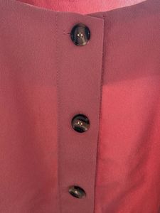 Blush Pink Button-Down Top