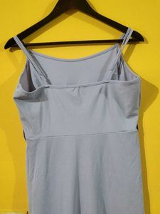 Lilac Ruched Bodycon Midi Dress