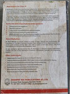 RD Sharma Class IX Mathematics