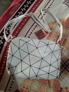 White Sling Bag Stylish Printed
