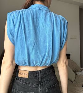 Zara Cropped Blouse