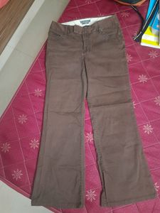 Brown Flared Pants