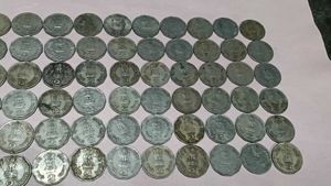 Rare Old 2 Rupee Coins 60 Pcs