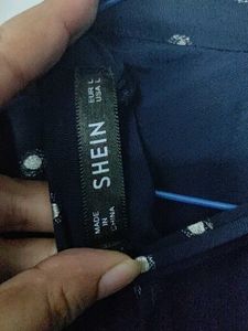 Navy Polka Dot Midi Dress