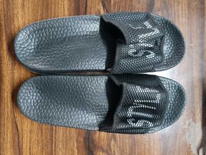 Black 'Style' Slides - Size 9
