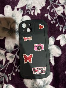 iPhone 15 Cute Sticker Phone Case