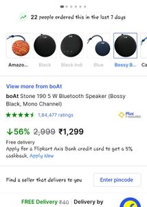 Boat Bluetooth speaker , new condition with bil