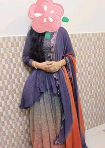 Lehnga With Up -Down Top
