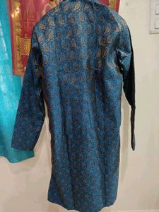 Blue And Gold Kurta
