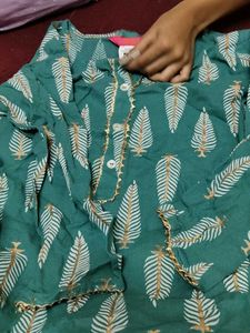 Feather Print Kurta