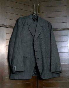 Men Classic Style Striped Blazer Set