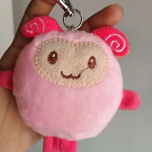 Heart Sheep Plushie Bag Charm