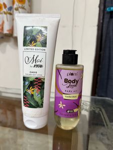 Plum Body Oil And Nykaa Bodycream
