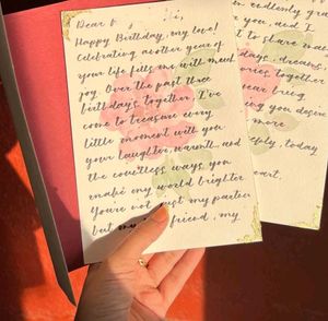 Handwritten Coustmised Letter With Envelope