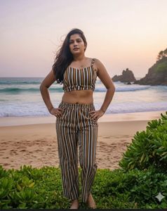 Striped Two-Piece Set