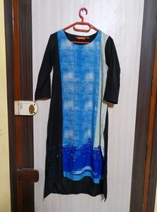 Abstract Print Tunic Dress