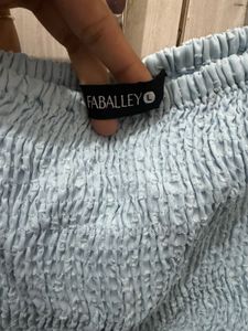 Light Blue Tiered Midi Dress