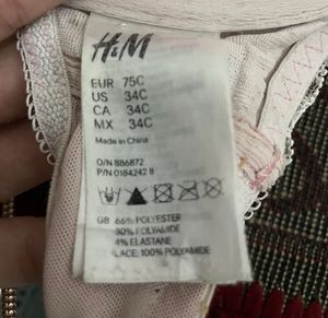 H&amp;M Lace Stone  Detail Bra