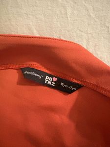 Cute Orange Cropped Tank Top