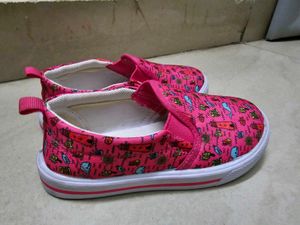Pink Nautical Print Slip-On Shoes