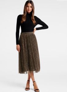 Forever New Jenny Pleated Plisse Skirt