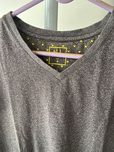 Gray V-Neck Tee
