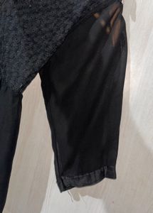 Black Lace Detail Top