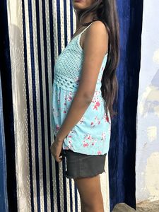 Cute Sky Blue Top