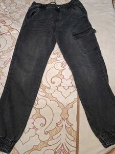 Black Cargo Joggers