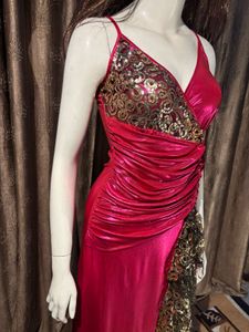 Pink Sequin Party Dress