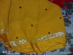 Red And Yellow Color Saree