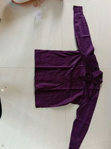 Van Heusen Purple Striped Shirt