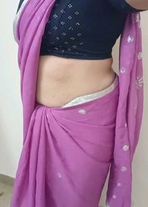 Elegant Purple Saree Only