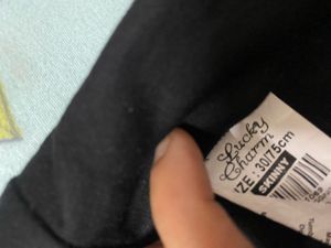 Black Stretchable Jagging