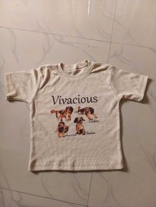 Cute Dog Print Tee