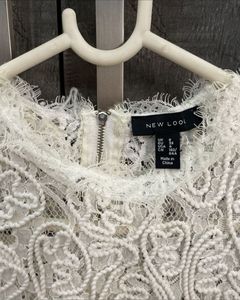 New Look White Party & Casual Top