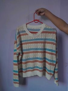 Striped Knit Sweater