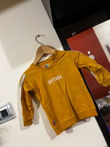 Kids Long Sleeve Mustard T shirt and pants