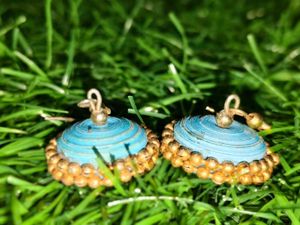 Colorful Quilled Stud Earring Set