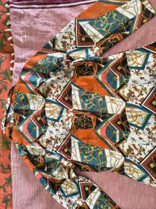 Print Snitched waist top