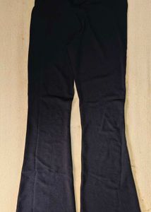 Strapless Notched Pleated Flared Jumpsuit